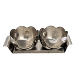 Sanjeev Kapoor Premium Stainless Steel Munching Bowl With Tray Set of 2 pcs