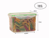 Sanjeev Kapoor  Air tight Plastic Freshpack container set of 4 for kitchen 1700ml and 640ml