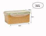 Sanjeev Kapoor Airtight container set for kitchen, Freshpack Air tight Plastic container set for fridge set of 3 1500 ML