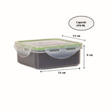 Sanjeev Kapoor  Air tight Plastic Freshpack container set of 6 for kitchen 470ml