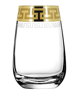 Sanjeev Kapoor Designer golden  Water, juice glass Set of 6