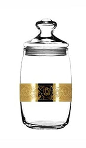 Sanjeev Kapoor Golden Designed Airtight Jar for Storage 1100ml