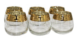 Sanjeev Kapoor Designer golden  Whisky glass Set of 6