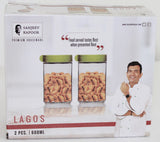 Sanjeev Kapoor Lagos container for Kitchen  Set of 2 Pcs Green