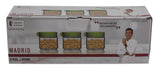 Sanjeev Kapoor Madrid Air tight container  Set of 3 Pcs - Green