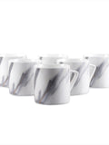Sanjeev Kapoor Slate Collection Printed Bone China Coffee Cup Set of 6 Cups