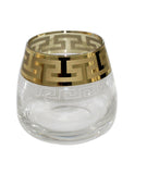 Sanjeev Kapoor Designer golden  Whisky glass Set of 6