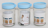 Sanjeev Kapoor Chicago Air tight  container for kitchen  Set of 3 Pcs - Blue Lid