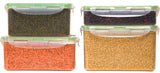 Sanjeev Kapoor  Air tight Plastic Freshpack lock container set of 4 for kitchen 760 ml,1220 ml,1500 ml,2050 ml