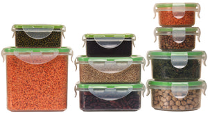 Sanjev Kapoor Air tight container for fridge, microwave safe kitchen storage container sets of 9